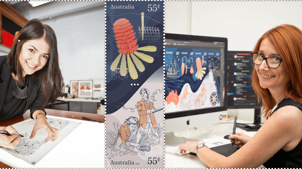 The man behind the Fair Dinkum Aussie Alphabet stamp illustrations