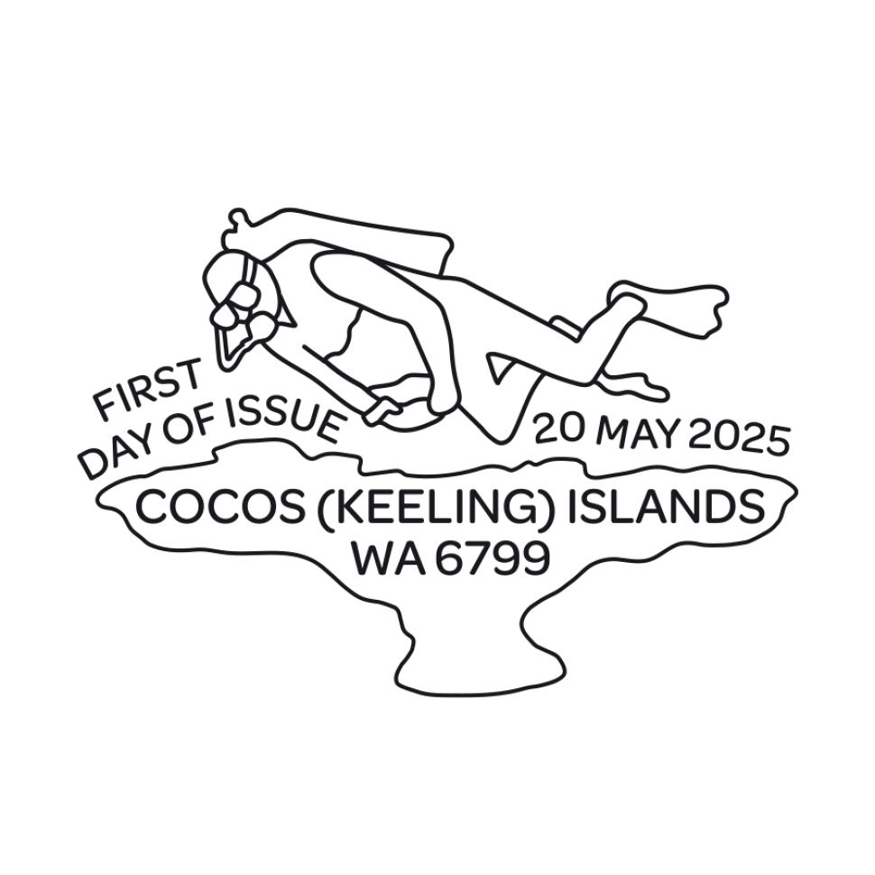 First Day of Issue 20 May 2025. Cocos (Keeling) Island