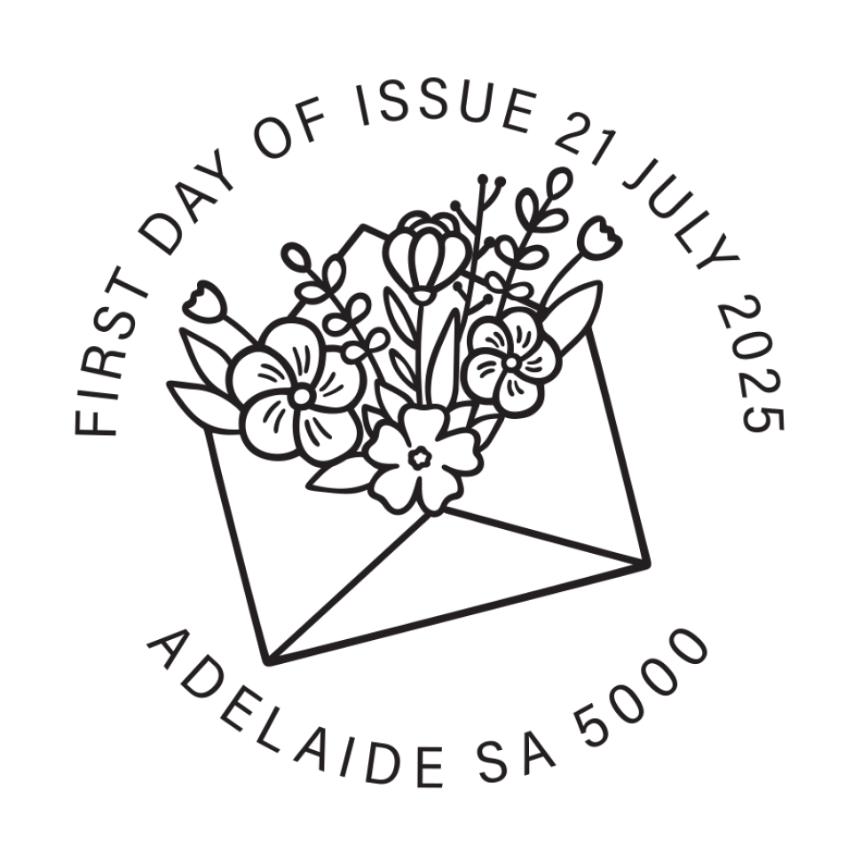 First Day of Issue 21 July 2025. Adelaide SA 5000