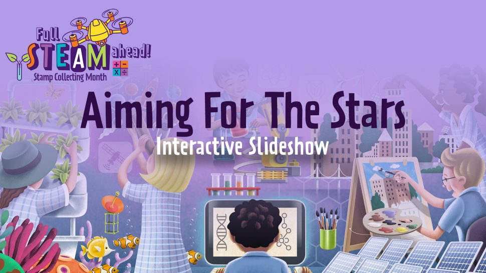 Stamp Collecting Month 2021 Full STEAM Aiming For The Stars