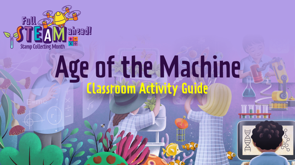 Stamp Collecting Month 2021 Full STEAM Ahead Age of the Machines